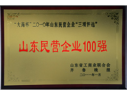 Shandong Top 100 Private Enterprises